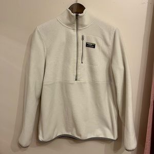 LL Bean fleece half-zip sweater
